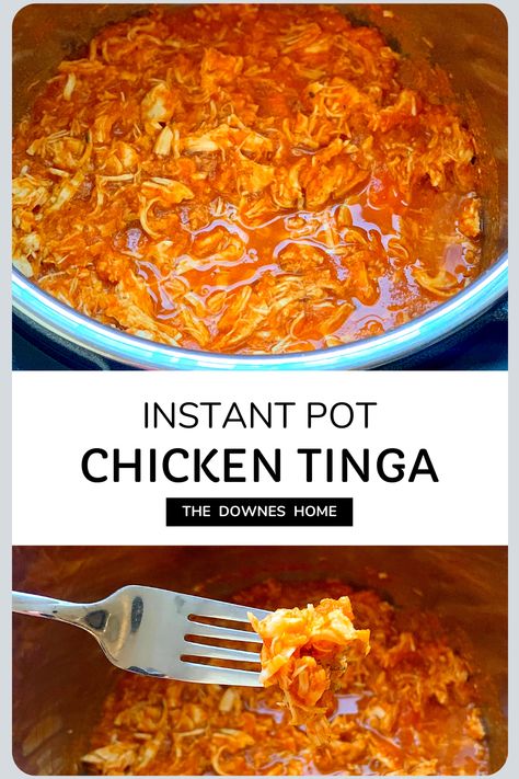 Instant Pot Tinga Chicken, Chicken Tinga Instant Pot, Mexican Chicken Tinga, Instant Pot Chicken Tinga, Instant Pot Mexican Chicken, Tinga Recipe, Chicken Tinga Recipe, Instant Pot Mexican, Chicken Tinga