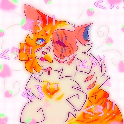 Warrior Cat Pfp, Warrior Cats Icon, Warrior Cats Pfp, Cats Icons, Scene Pfp, Pink Warrior, More Icons, Warrior 3, Cat Profile