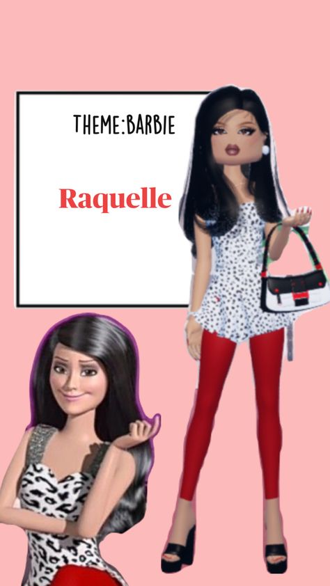 #Raquel #dti #barbie #tv Raquelle From Barbie, Raquel Barbie, Barbie Themed Outfits, Themed Outfits, Barbie Dress, Mean Girls, Fitness Inspo, Dress To Impress, Girls Dresses