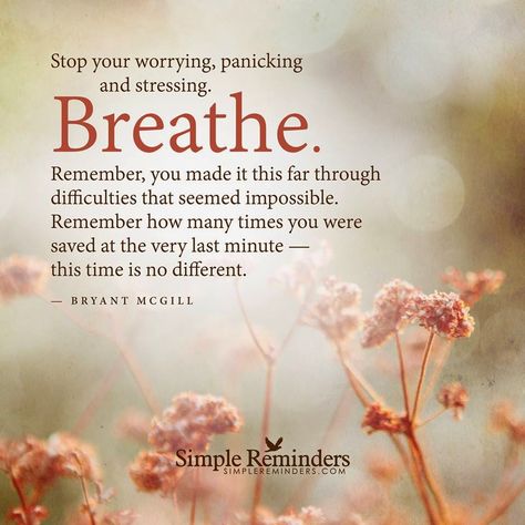 Breathe. Slowly, deeply.  Breathe. Simple Reminders Quotes, The Garden Of Words, Simple Reminders, Inspirational Thoughts, E Card, Reminder Quotes, No Me Importa, A Quote, Note To Self