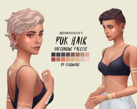 @enriques4 ‘s puk hair recoloured as per anon’s request here are some hairs coloured in the plain saccharine palette. this is probably my favourite shaved hair so enjoy! • all 16 swatches from the... Sims 4 White Hair Maxis Match, Sims 4 Cc Hair Shaved Sides, Sims 4 Cc Hair Half Shaved, Sims 4 Cc Shaved Hair Female, Sims 4 Cc Hair Side Shave, Sims 4 Cc Female Maxis Match, Sims 4 Shaved Hair, Sims 4 Shaved Hair Cc, Sims 4 White Hair