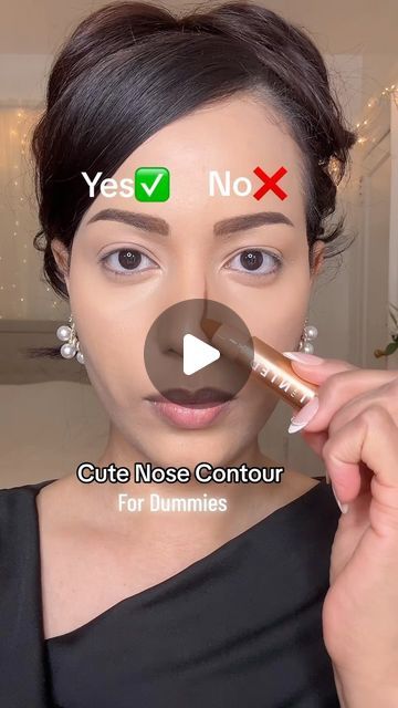 Contour Tricks, Different Nose Shapes, Nose Contour, Contour Tutorial, Nose Contouring, Contour Stick, Nose Shapes, Cream Contour, Big Noses