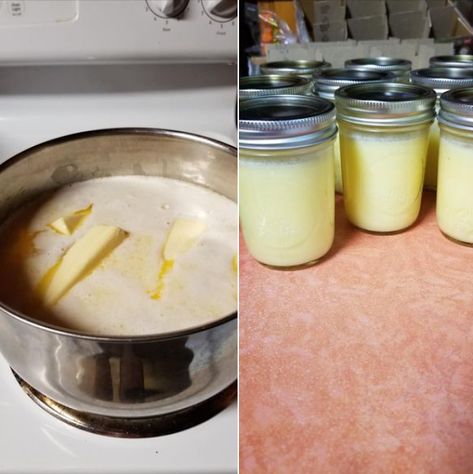 Preserving Goodness: Butter in Half Pint Jars and Tips for Storing Potatoes Canning Butter, Storing Potatoes, Homemade Nacho Cheese Sauce, Homemade Nachos, Bulk Cooking, Cheesecake In A Jar, Canned Butter, How To Store Potatoes, Homemade Pantry