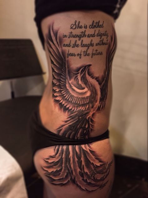 Pheonix Tattoo Thigh Women, Phenix Tattoo For Women Thigh, Detailed Phoenix Tattoo, Phoenix Tattoo Cover Up Ideas, Fire Pheonix Tattoo For Women, Phoenix Tattoo Feminine Hip, Rising Phoenix Tattoo Feminine Leg, Phoenix Leg Tattoo For Women, Phoenix Thigh Tattoo For Women