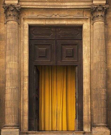 Anna Magdalena Mimiez on Instagram: “@sauce.ldn #architecture #entrance #florenz #inspiredbyarchitecture #paoloabate” Curtain Entrance, Self Expression, Yellow Interior, Art Travel, Chanel Bags, Beautiful Architecture, Building Materials, Colorful Interiors, Chanel Bag