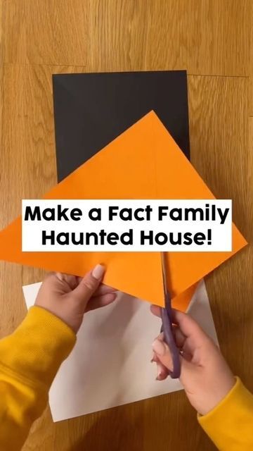 Fact Family Haunted House, Halloween Fact Families, Fact Family Craft, Fall Facts, Haunted House Craft, Something Creative, October Crafts, Halloween Facts, Resource Room