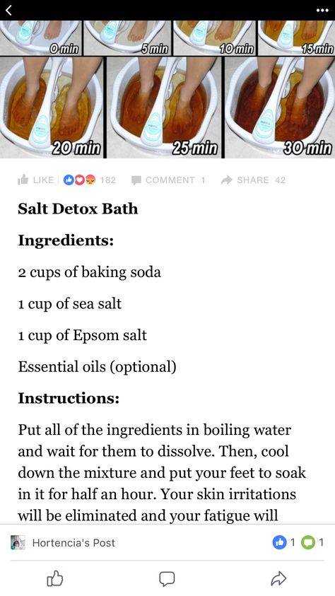 Foot Bath Recipes, Face Edit, Salt Detox, Sick Remedies, Detox Bath, Homemade Lotion, Candida Diet, Natural Healing Remedies, Home Health Remedies