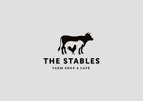 The Stables Farm Shop by Paul Beef Farm Logo, Farm Logo Inspiration, Equine Logos, Sheep Logo, Farm Logo Design, Cow Logo, The Stables, Create Logo, Farm Logo