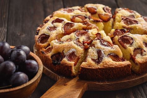 Plum Cake Recipe, Recipe Baking, Plum Cake, Polish Recipes, Batch Cooking, Food Cakes, Pavlova, Cake Recipe, Waffles