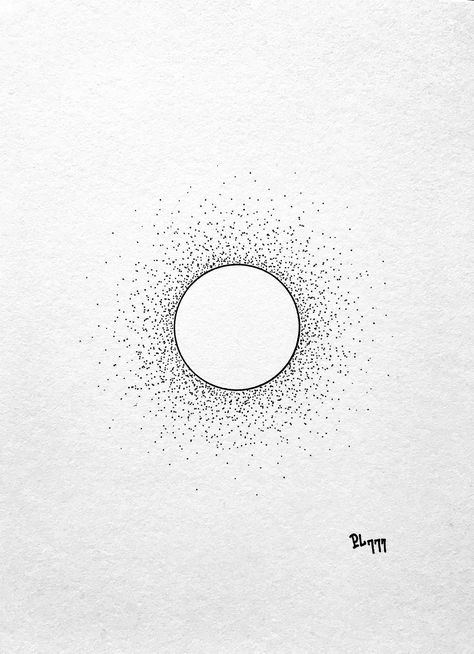 Circle Dot Tattoo, Stippled Art, Print Making Designs, Eclipse Tattoo, Flor Tattoo, Geometric Line Tattoo, Baby Tattoo Designs, Shadow Tattoo, Dragon Tattoo Art