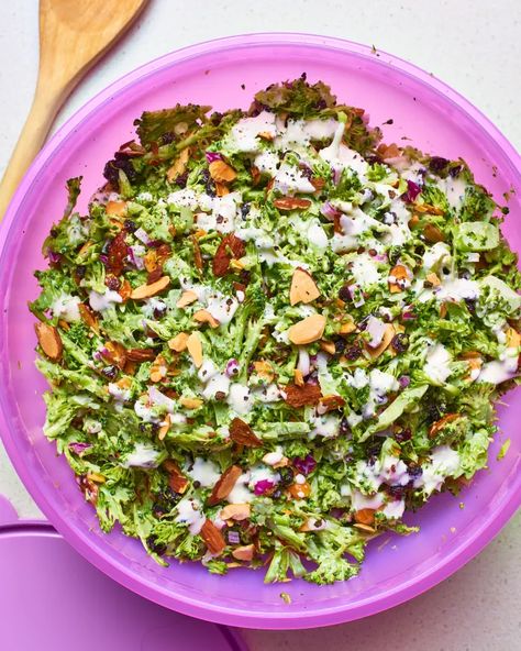 Light & Easy Broccoli Salad | Kitchn Salads Without Lettuce, Best Broccoli Recipe, Roast Frozen Broccoli, Cooked Cucumber, Easy Broccoli Salad, Southern Family, Lettuce Recipes, Easy Broccoli, Broccoli Salad Recipe