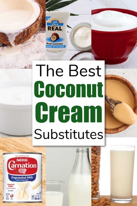 Oh no! Your recipe calls for Coconut Cream, but you don't have any! Don't worry! We have a comprehensive list of the best Coconut Cream Replacements and it will save you from a last-minute trip to the grocery store. via @savorandsavvy Meal Prep Freezer Meals, Prep Freezer Meals, Meal Prep Freezer, Cream Of Coconut, Walnut Butter, Time Saving Tips, Hazelnut Butter, Dry Coconut, Vegan Alternatives