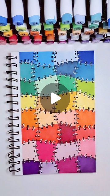 Color Drawing Art Easy, Colorful Doodles Easy, Cute Art Ideas Drawings, Art Markers Drawing Ideas, Art Using Markers, Collage Drawing Ideas, Easy Marker Drawing, Marker Art Easy, Drawing Ideas With Color