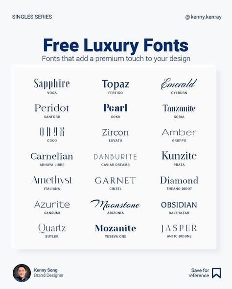 Jewelry Font Design, Good Fonts For Logos, Premium Fonts Typography, Fonts For Brands, Expensive Last Names, Canva Luxury Fonts, Premium Branding Design, Interior Design Fonts, Premium Logo Design Ideas