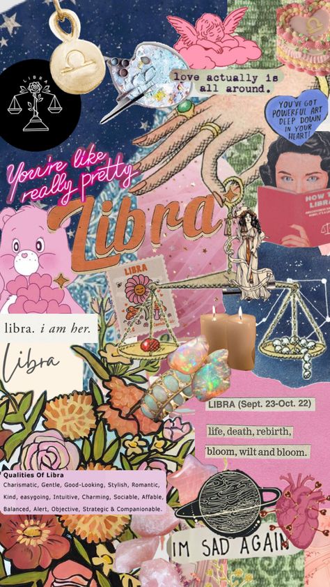 Libra ♎️ #libra #astrology #zodiac Libra + Core + Aesthetic, Sun In Libra, Libra Astrology, Libra Art, Quote Collage, Animal Body Parts, Astrology Libra, Libra Love, Energy Art