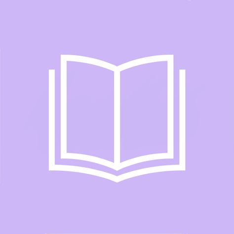 Books App Icon Aesthetic, Lavender Homescreen, Books App Icon, Lavender Icons, Widget Apps, Books Icon, Icona Ios, App Aesthetic, Purple Aesthetic Background