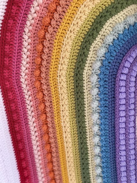 Ravelry: Rainbow Mix Baby Blanket by Corinne Ward Rainbow Blanket Crochet, Crochet Blanket Rainbow, Pattern Rainbow, Rainbow Blanket, Blanket Crochet Pattern, Twin Blanket, Rainbow Crochet, Mixed Babies, Baby Blanket Pattern