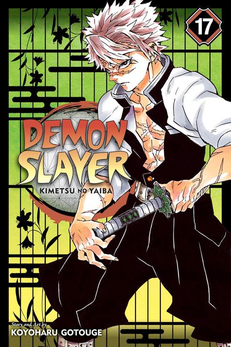 Kny Volume 17 Sanemi Cover Anime Wall Prints !!, Démon Slayer Genya, Entertainment District, Demon Slayer Kimetsu No Yaiba, Manga Books, Anime Wall Art, Manga Covers, Kimetsu No Yaiba, الرسومات اللطيفة