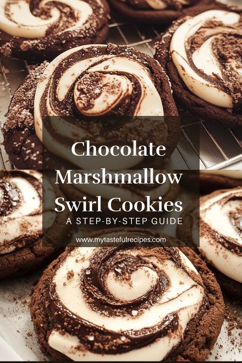 Sink your teeth into these soft and chewy Chocolate Marshmallow Swirl Cookies! Perfectly rich and filled with fluffy marshmallow goodness, these cookies are ideal for any occasion—or no occasion at all! 🍪❤️ #CookieLove #SweetTreats Chocolate Swirls, Swirl Cookies, Quick Cake, Chocolate Marshmallow, Filled Cookies, Chocolate Swirl, Chocolate Marshmallows, Kitchen Stories, Easy Cookie Recipes