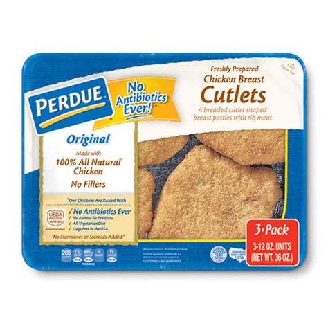 PERDUE® Refrigerated Breaded Chicken Breast Cutlets Chicken Breast Cutlet Recipes, Chicken Breast Cutlets, Chicken Cutlet Recipes, Breaded Chicken Cutlets, Chicken Cutlet, Chicken Breast Cutlet, Rib Meat, Cutlets Recipes, Breaded Chicken Breast