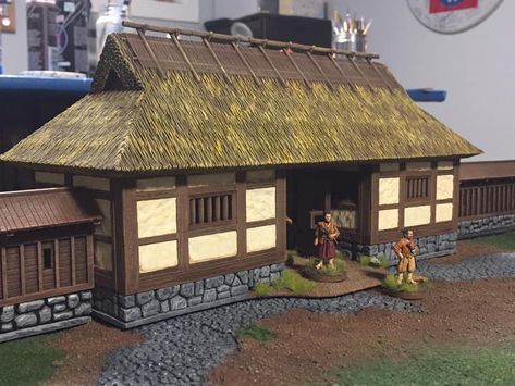 Edo Period Japan Architecture, Edo Period Japan, Game Level Design, Feudal Japan, Japan Architecture, Minecraft Inspo, Vernacular Architecture, Wargaming Terrain, Level Design