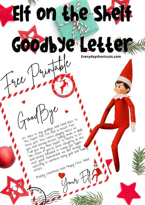 Goodbye From Elf On The Shelf Free Printable, Goodbye Elf Letter Printable, Goodbye Letter Elf On The Shelf, Elf Farewell Letter Free Printable, Elf On The Shelf Goodbye Letter Free, Elf On The Shelf Goodbye Ideas Letters, Elf On The Shelf Printable Notes, Goodbye Elf On The Shelf Letter, Goodbye Letter From Elf On The Shelf