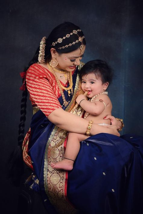 Krishna Photography Baby, 3 Month Baby Krishna Photoshoot, Sreekrishna Jayanthi Baby Photos, Baby Kanha Photo Shoot, Yashoda Krishna Photoshoot Ideas, Krishna Poses Photoshoot, Janmashtami Photoshoot For Baby Boy, Krishna Yashoda Images, Krishna And Yashoda Images