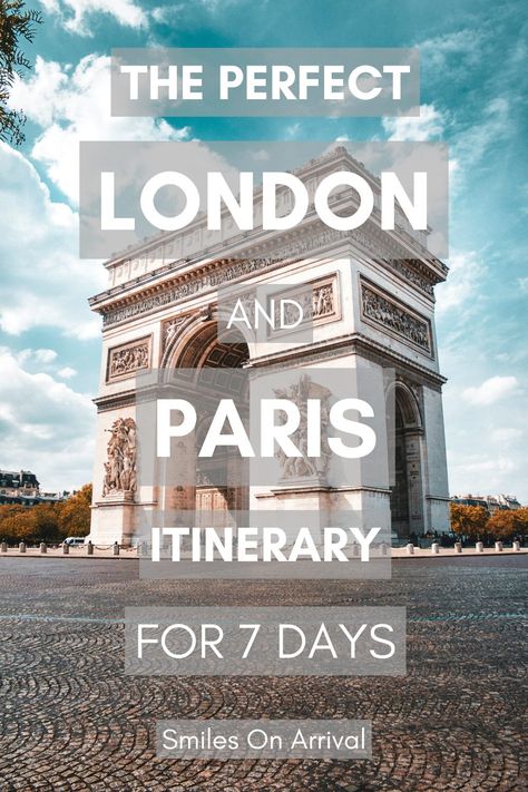 Planning a trip to Europe? Discover the perfect London Paris itinerary for 7 days! From iconic sights to hidden gems, this day-by-day guide will help you experience the best of both cities. Save this pin for your upcoming adventure! London Paris Itinerary, Seine River Cruise, London Itinerary, Paris Itinerary, Westminster Bridge, Day Trips From London, Luxembourg Gardens, Trip To Europe, Paris Vacation