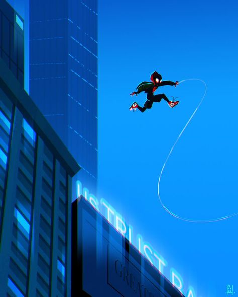 ✨kellye perdue✨ on Instagram: ““It’s a leap of faith.” 🕷 #spiderman #intothespiderverse #illustration #fanart #digital #art #comics #milesmorales” A Leap Of Faith Spiderman, Leap Of Faith Spiderman, It's A Leap Of Faith, Cool Spiderman, Spiderman Into The Spiderverse, Into The Spiderverse, Symbiote Spiderman, Superhero Room, Thats All