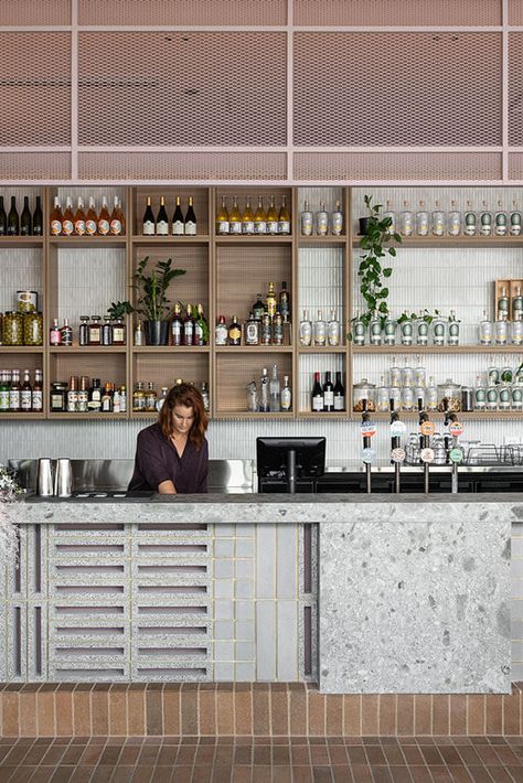 Dandelion | MJA Studio – Australian Institute of Architects Bar Counter Design Ideas, Retail Space Design, Pub Design, The Dandelion, Coffee Business, Counter Design, Architecture Awards, Bar Design Restaurant, Pub Bar