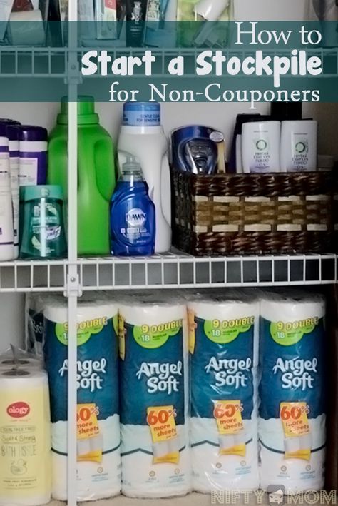 How to Start a Stockpile for Non-Couponers #WalgreensPaperless #shop Couponers Stockpile Storage, Items To Stockpile, Stockpile Organization, Stock Pile, Couponing For Beginners, Coupon Stockpile, Extreme Couponing, Coupon Organization, Emergency Prepping