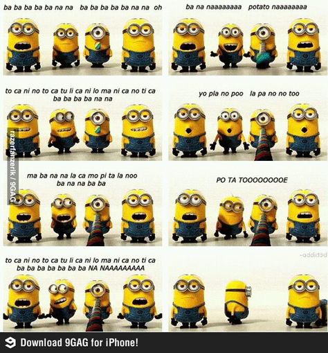 MINIONS BANANA always in my head Minions Banana Song, Banana Song, Minion Banana, Minions Love, Minions Funny, Have A Laugh, Despicable Me, Bones Funny, Minion