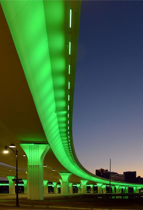 Urban Lighting Design, Bridge Lighting, Highway Lighting, Iot Design, Street Light Design, Bridges Architecture, Lighting Architecture, Interactive Lighting, Under Bridge