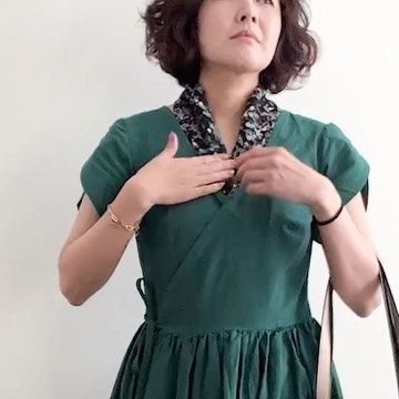 Sara SJ Kim | 📽 Sewing Therapy on Instagram: "Day 10 #memademay2023 I’m wearing green again!🌱 Wrap dresses are just an effortless outfit choice, eliminating any concerns. Although the neckline feels a bit low in this weather (it’s perfect for hotter days), I used my scrap buster scarf to cover some skin in the front. I hope your hump day went well. See you tomorrow!☺️ Dress: #hannahdress #bhlHannah from @byhandlondon out of Winsome Cotton in pine @twooninefabric.ca Scarf: scrap busting project #byhandlondon #cottonwrapdress #sewingtherapy #saramadeincanada #sewingtip #sewingtutorial" By Hand London, Cotton Wrap Dress, Scrap Busters, Effortless Outfit, Wrap Dresses, Hump Day, Hot Days, Sewing Hacks, Sewing Tutorials