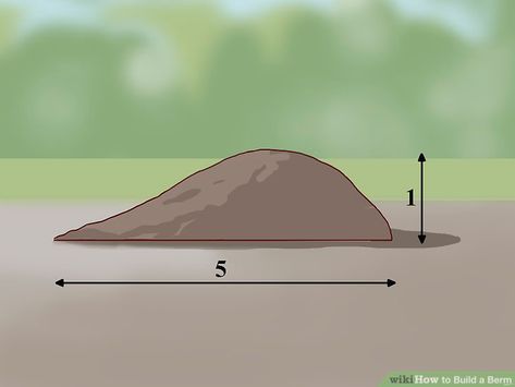 How to Build a Berm: 15 Steps (with ... Burm Landscaping, Country Backyards, Trees For Front Yard, Landscaping Around Trees, Patio Steps, Driveway Landscaping, Landscape Construction, Patio Plants, Country Landscaping