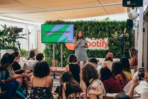 Spotify Advertising, Lions International, Corporate Event Design, Conference Venue, Cannes Lions, Creative Industry, International Festival, Women In Leadership, Push It