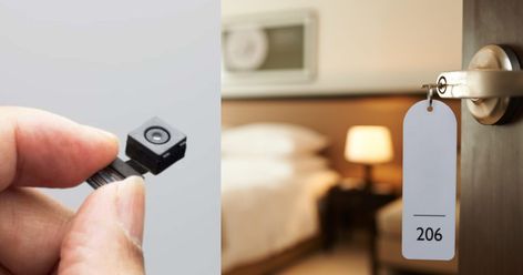 5 Smart Ways To Detect Hidden Cameras In Airbnbs, Homestays & Other Hotel Rooms Spy Room, Spy Camera, Hidden Camera, Electronics Design, Recording Equipment, Camera Lenses, Diy Electronics, Electrical Outlets, Hotel Room