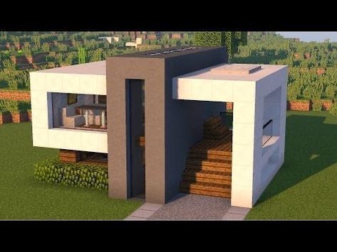 Modern House In Minecraft, Minecraft Homes, Villa Minecraft, Modern Minecraft, Games Minecraft, Modern Minecraft Houses, Case Minecraft, House In Minecraft, Minecraft Decoration