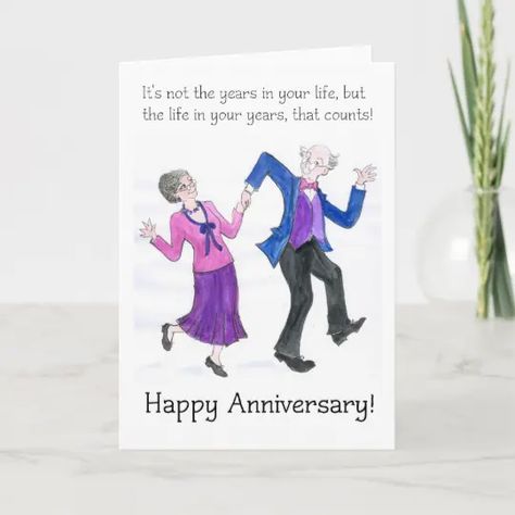 Grandparents Day Greeting Card, 50th Anniversary Quotes, Anniversary Cards For Couple, Happy 30th Anniversary, 50th Anniversary Cards, 40th Anniversary Party, Older Couple, Happy Grandparents Day, Anniversary Cards Handmade