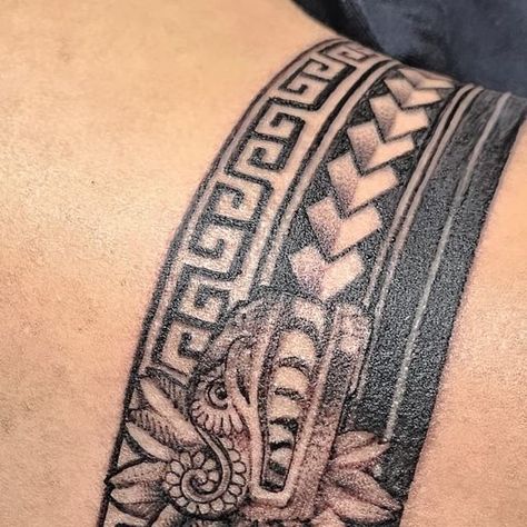 Aztec Wrist Tattoo, Aztec Warrior Tattoo Sleeve, Aztec Band Tattoo, Chris Tattoo, Aztec Tattoos Sleeve, Aztec Warrior Tattoo, Warrior Tattoo Sleeve, Tattoos On Side Ribs, Aztec Tattoos