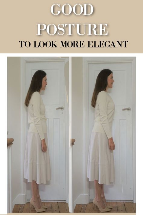 Good posture, how to look elegant, get good posture, how to get good posture, Elegant Posture, How To Get Better, Good Posture, Elegant Fashion, Elegant Style, To Look, That Look, Quick Saves