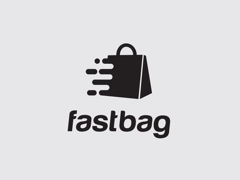 Fast bag logo by zaqilogo Logo Bag Design Ideas, Bag Logo Design Ideas, Bag Logo Ideas, Bag Icon Logo, Bags Logo Design Ideas, Bag Logo Design, Bag Logo, Cd Crafts, Vi Design