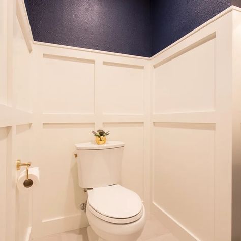 75 Powder Room with Blue Cabinets Ideas You'll Love - June, 2024 | Houzz Blue Powder Room, Powder Room Tile, Industrial Scandinavian, Half Bath Remodel, Farmhouse Transitional, Scandinavian Rustic, Powder Room Vanity, Cabinets Ideas, Rustic Coastal