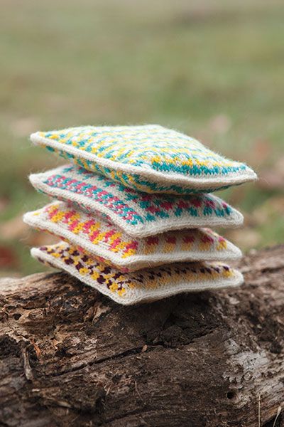 12 Weeks of Gifting: Fair Isle Lavender Sachets - KnitPicks Staff Knitting Blog Anna Davis, Knitting Blogs, I Cord, Lavender Sachets, How To Purl Knit, Fair Isle Pattern, Knit Picks, Fair Isle Knitting, Knitting Gift