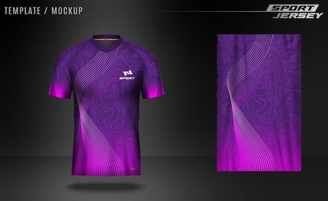 Vector jersey sport purple white | Premium Vector #Freepik #vector #jersey-mockup #football-uniform #soccer-uniform #badminton-jersey Purple Jersey Design, Arch Drawing, Badminton Jersey, Jersey Mockup, Company Uniform, Purple Jersey, Uniform Ideas, Cool Shirt Designs, Football Uniform