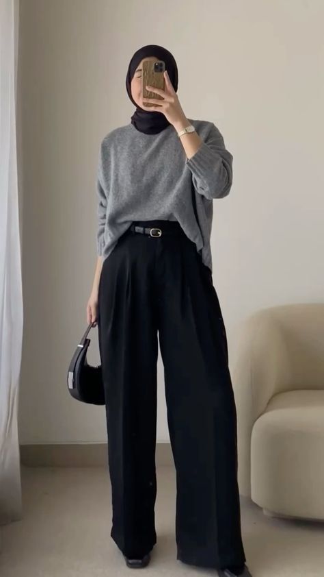 Casual Outfit For College, Outfit For College, Modest Work Outfits, University Office, Modest Casual, Outfit Hijab Casual, Simple Casual Outfits, Modest Casual Outfits, Smart Casual Work Outfit