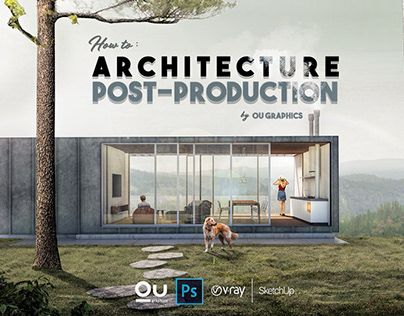 Post Production Architecture, Architecture Rendering Photoshop, Photoshop Course, Photoshop Video, Free Download Photoshop, Architecture Images, Texture Images, Architecture Rendering, Post Production