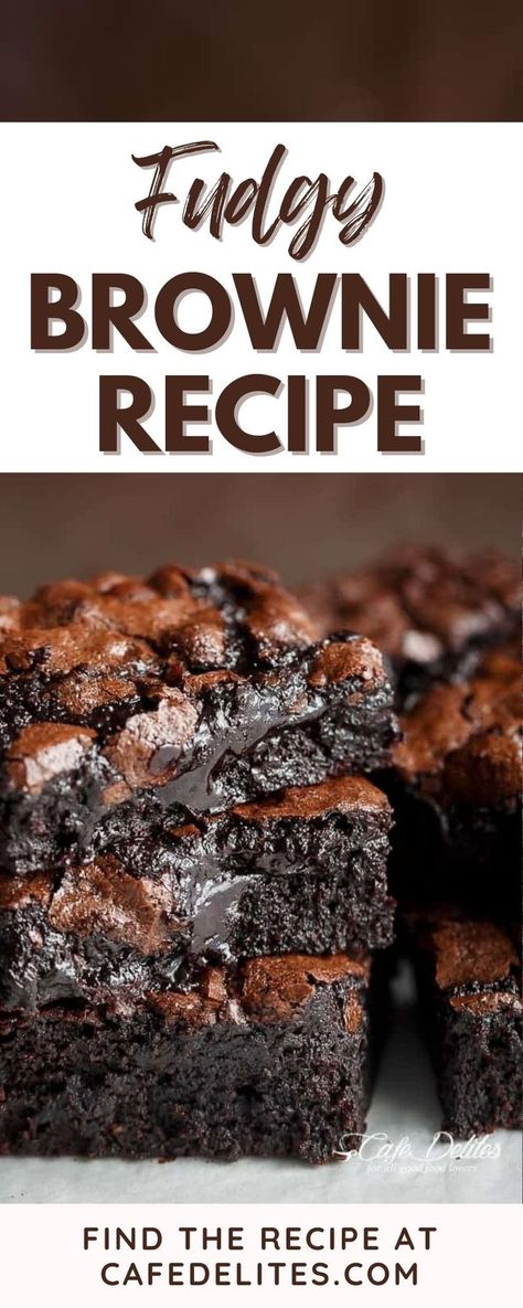 Brownies With Olive Oil, Brownies With Applesauce Instead Of Oil, Stovetop Brownies, Brownies With Oil, Brownie Recipe With Oil, Best Fudgy Brownie Recipe, Applesauce Brownies, Diy Brownies, Brownie Brittle