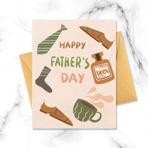 Fathers Day Poster, Cartoon Paper, Thanksgiving Blessings, Beer Day, Holiday Promotions, Holiday Poster, Card Files, Father's Day Card, Happy Father's Day