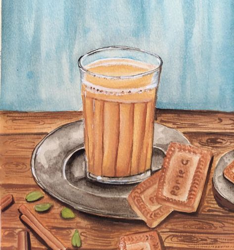 Tea is not just a beverage it is emotion..... . . . #art #artist #tea #watercolour #painting #teatime #illustration #foodillustration #artwork #arts #artists #watercolorart #watercolor #paintings #tealover #arte #artgram #instagram #foodart #food #illustrations #tealover #rainyday #artoninstagram #artistoninstagram #artistsofinstagram #passion #artistic #chai #chailover Chai Kettle Painting, Chai Drawings, Teatime Illustration, Chai Illustration, Chai Painting, Chai Art, Emotion Art, Tea Cup Art, Indian Tea